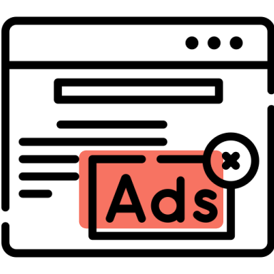 Icona di un link sponsorizzato su un motore di ricerca