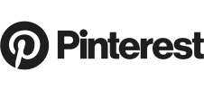 Monochrome Pinterest logo