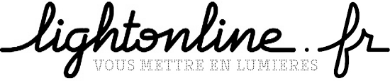 Monochrome logo of lightonline.fr
