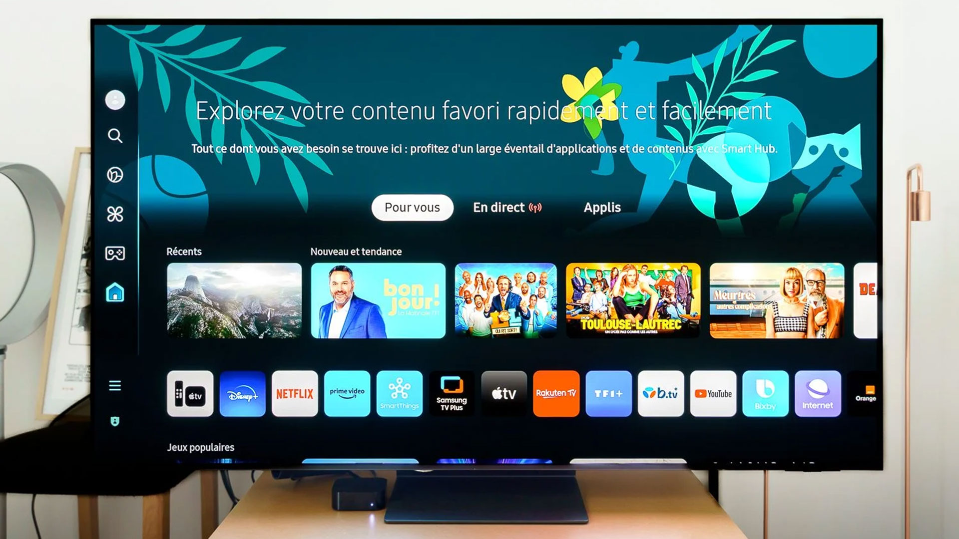 Smart TV allumée